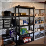 F41. Plastic utility shelving. 